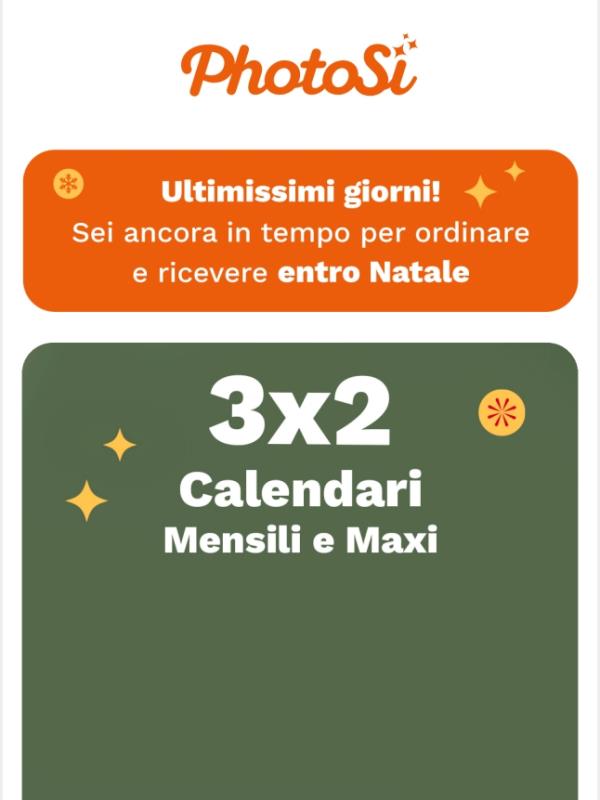 3X2 sui Calendari ⚡