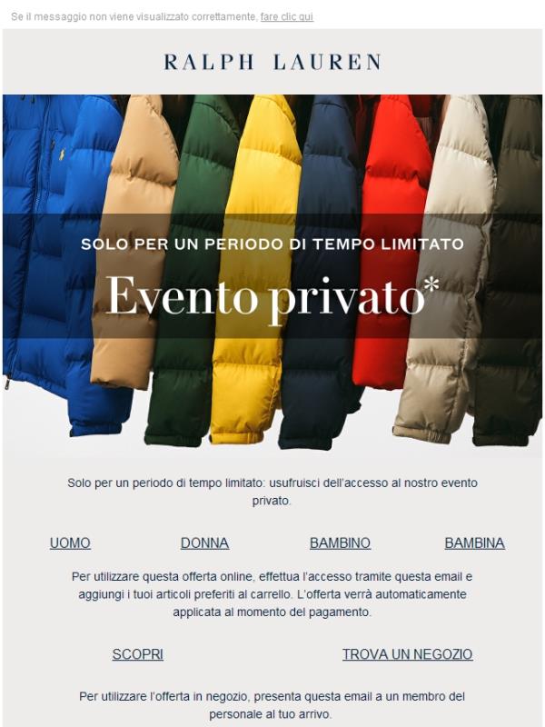 Il nostro evento privato è qui