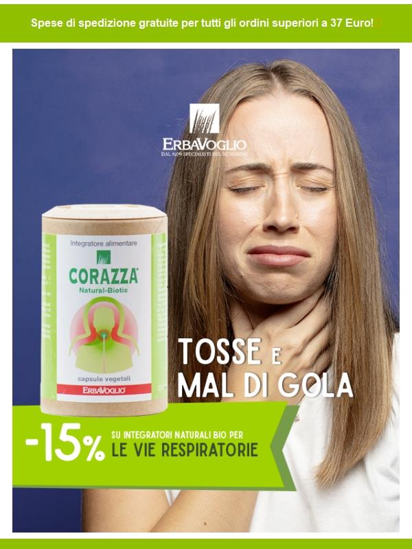 Proteggi gola e difese in modo naturale con Corazza Natural-Biotic 🌿