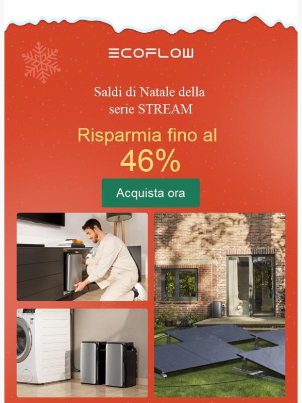 🎄Fino al 46% di sconto: Dai energia alle festività con il sistema STREAM.