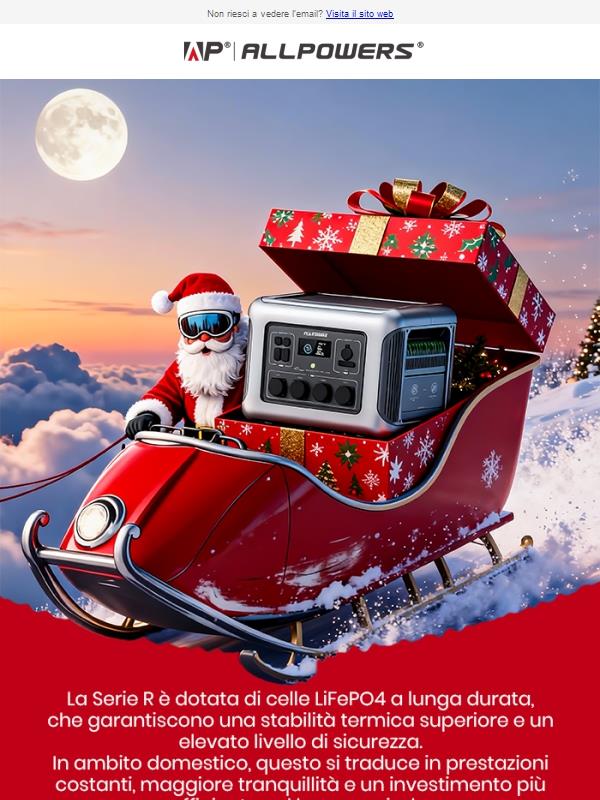 Fino al 56% di sconto sulla serie R di ALLPOWERS 🎄
