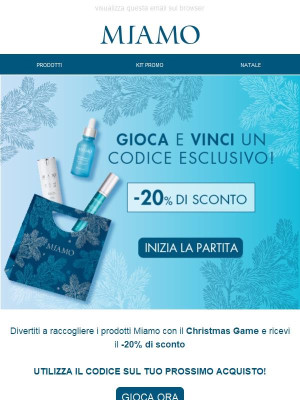 Gioca con Miamo per ricevere uno sconto esclusivo!💙