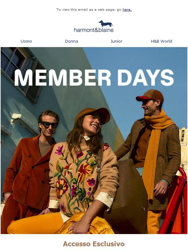 Member Days: non perdere le offerte esclusive