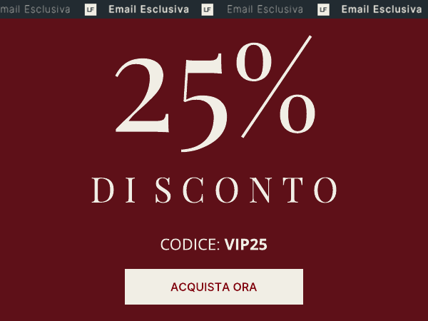 25 di sconto