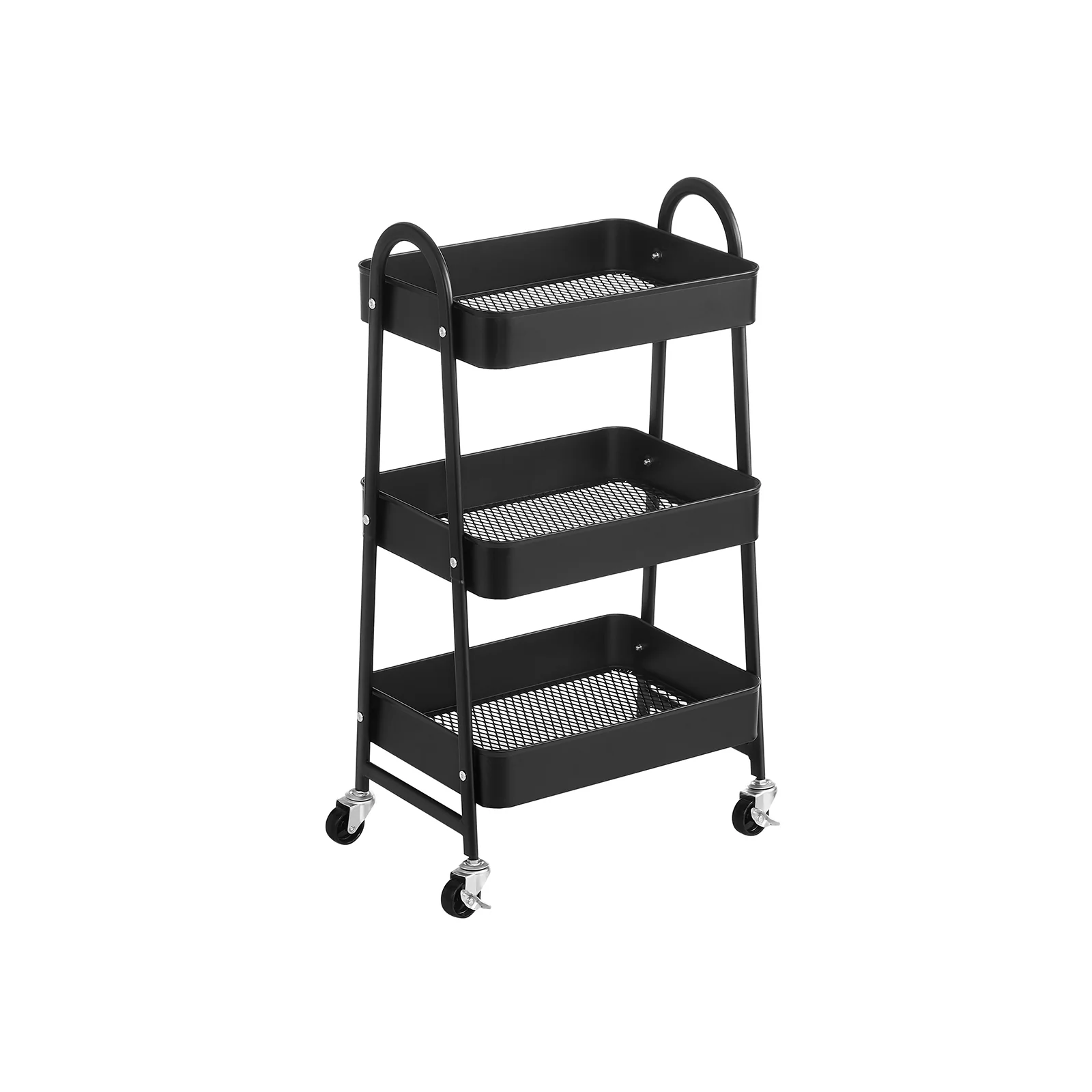 Image of Carrello Scorrevole a 3 Livelli Nero