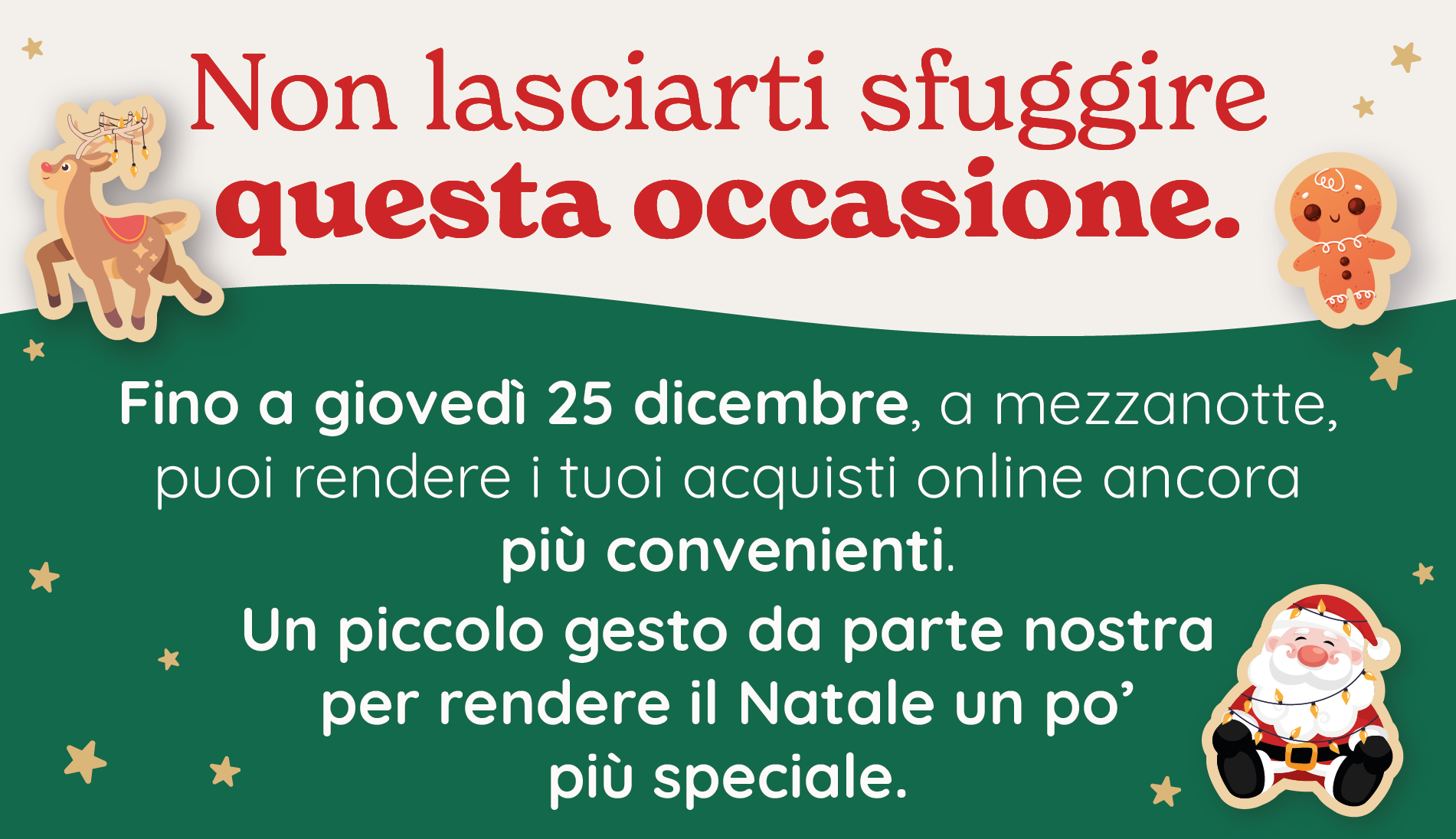 Ogni €50 di spesa online, €10 di sconto