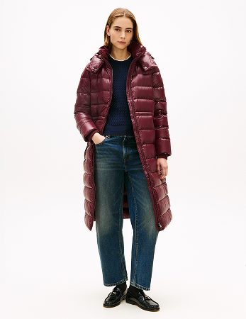 Piumino lungo lucido