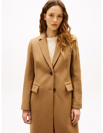 Cappotto monopetto con cashmere