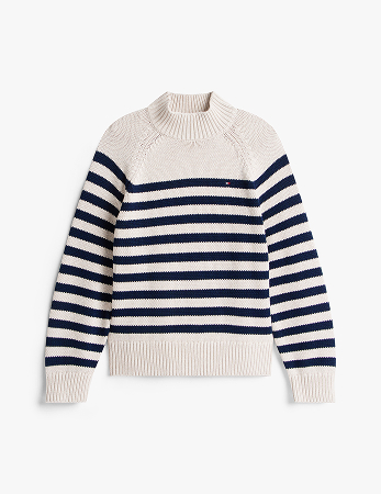 Pullover a lupetto relaxed fit a righe