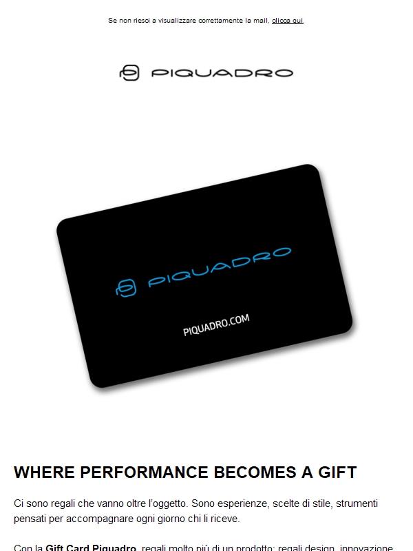 Quando la performance diventa un regalo