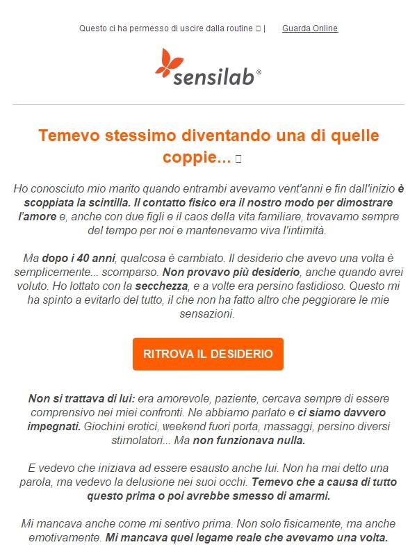 "Qualcosa era cambiato nella nostra coppia..."