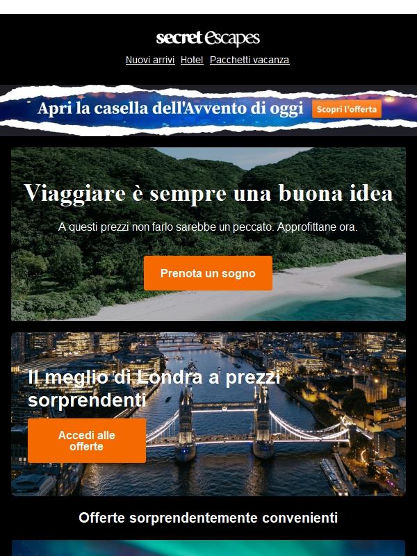 Stanza vuota. Cinque stelle. Prenoti?