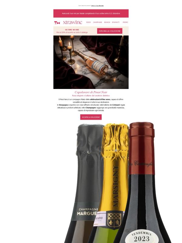 Ultime 48 ore | Sconto esclusivo su tutto il catalogo