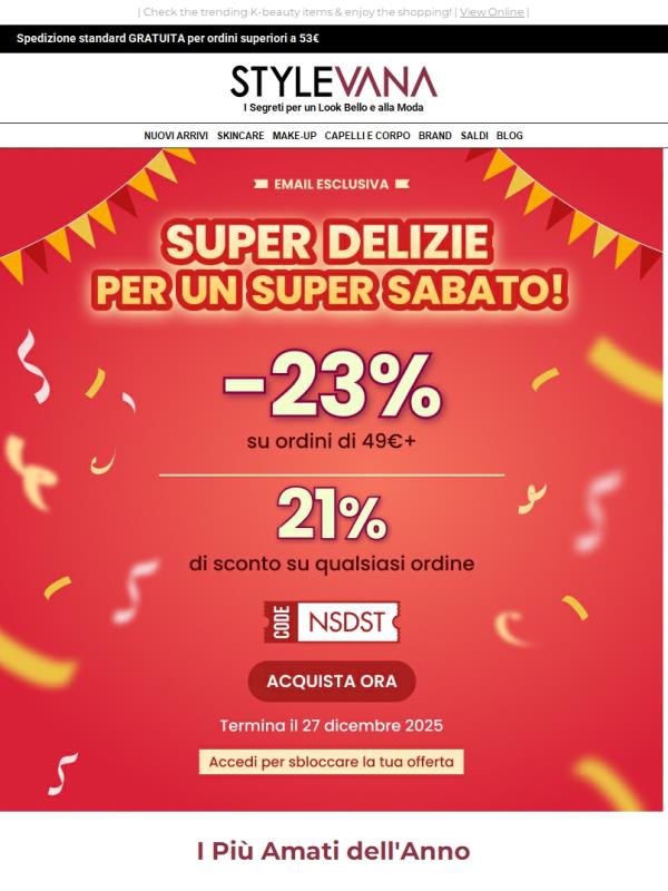 Super sabato = Super sconti 🌈 Richiedi il tuo coupon ora