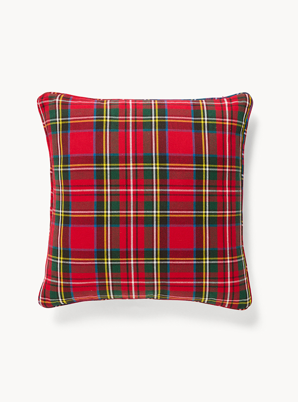 Cuscino 45x45 in cotone motivo tartan