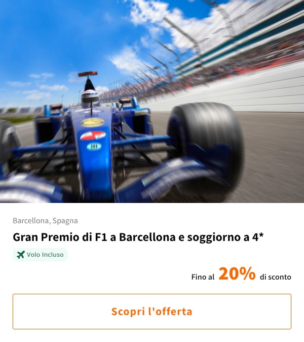 Gran Premio di F1 a Barcellona e soggiorno a 4*