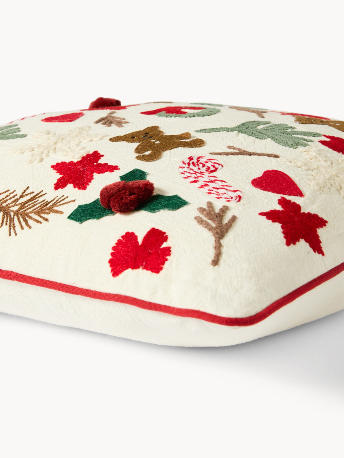 Cuscino 45x45 ricami natalizi