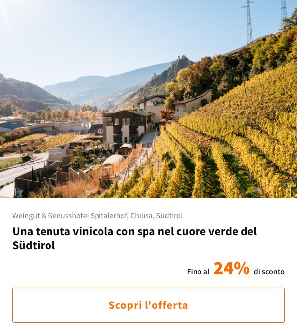 Una tenuta vinicola con spa nel cuore verde del Südtirol