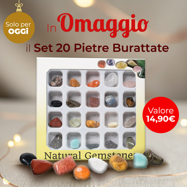 (Solo oggi) - Scatola Regalo con 20 Pietre Burattate in Omaggio