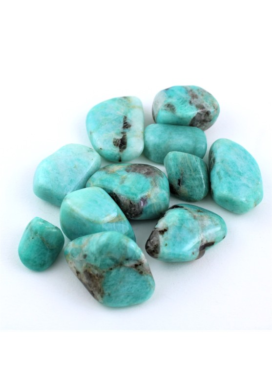 Image of Burattato AMAZZONITE Qualità EXTRA Cristalloterapia Minerali Alta Qualità Chakra Reiki A+