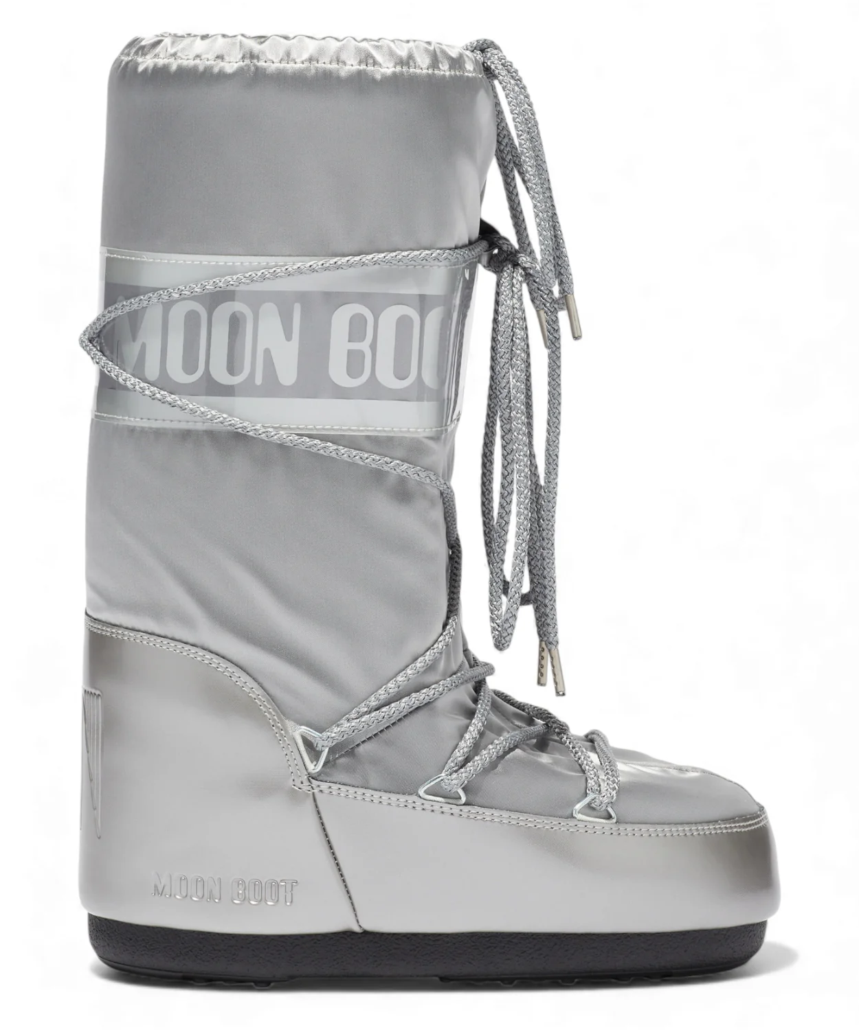 Image of Stivale Moon Boot Icon Glance Argento in Raso