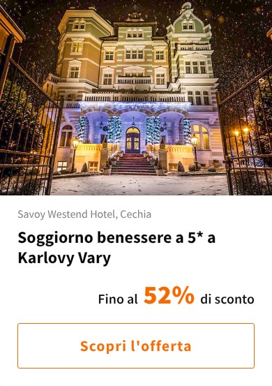 Soggiorno benessere a 5* a Karlovy Vary