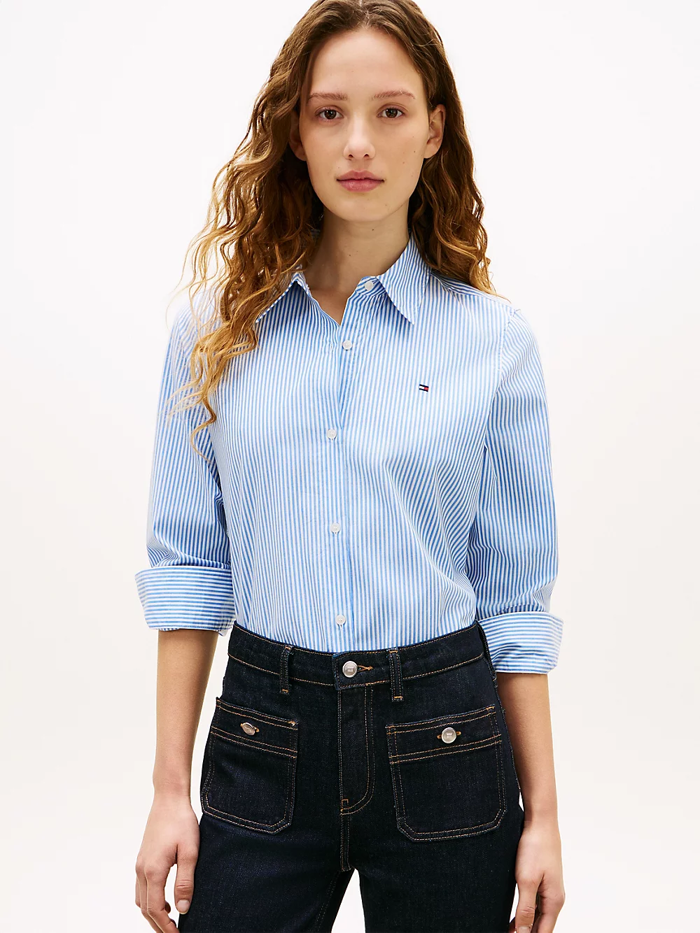 Camicia regular fit con bandierina