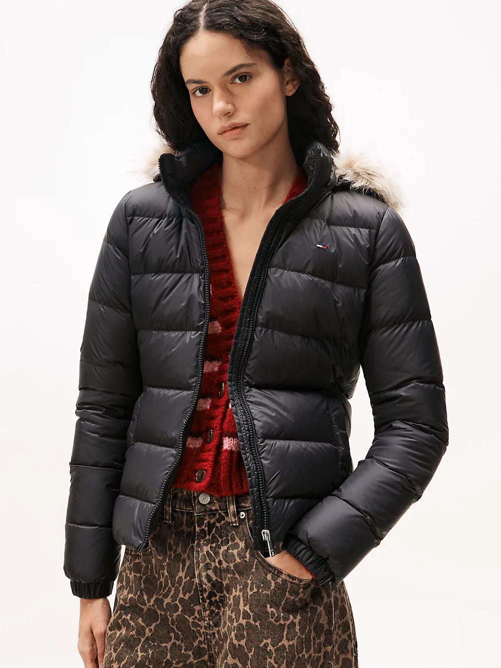 Piumino idrorepellente lucido