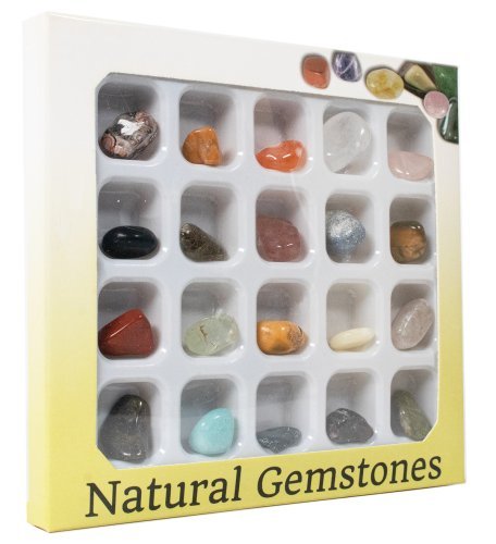 Scatola Regalo con 20 Pietre Burattate