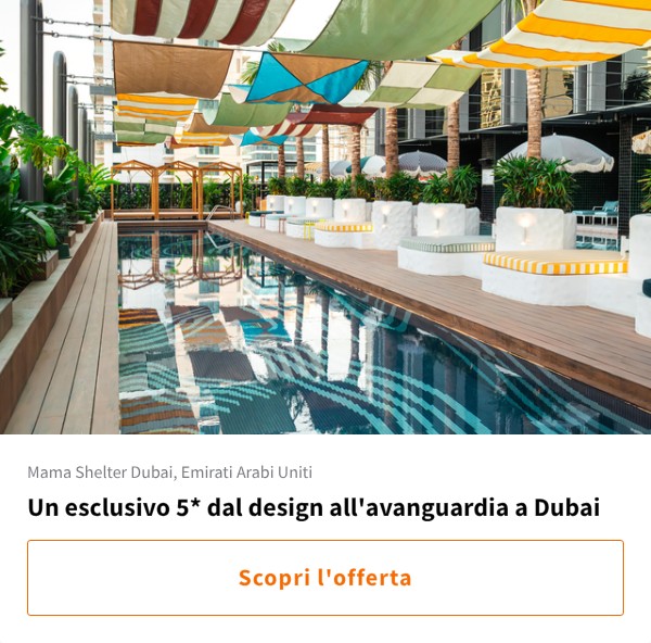 Un esclusivo 5* dal design all'avanguardia a Dubai