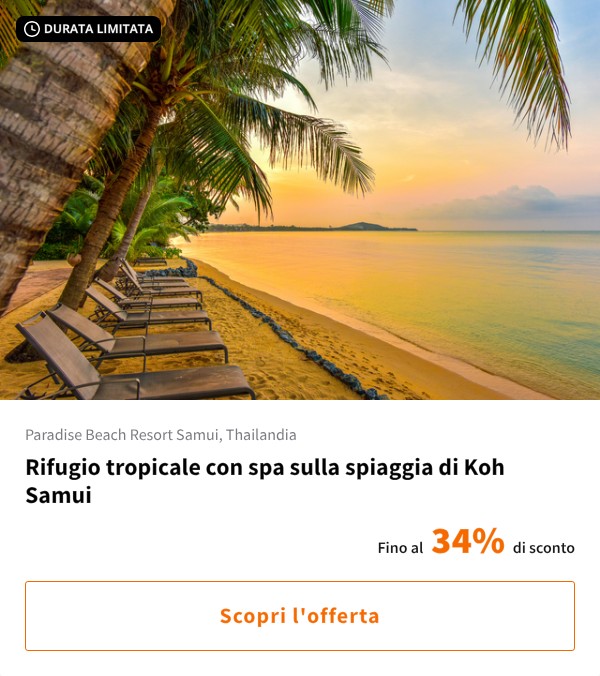 Rifugio tropicale con spa sulla spiaggia di Koh Samui