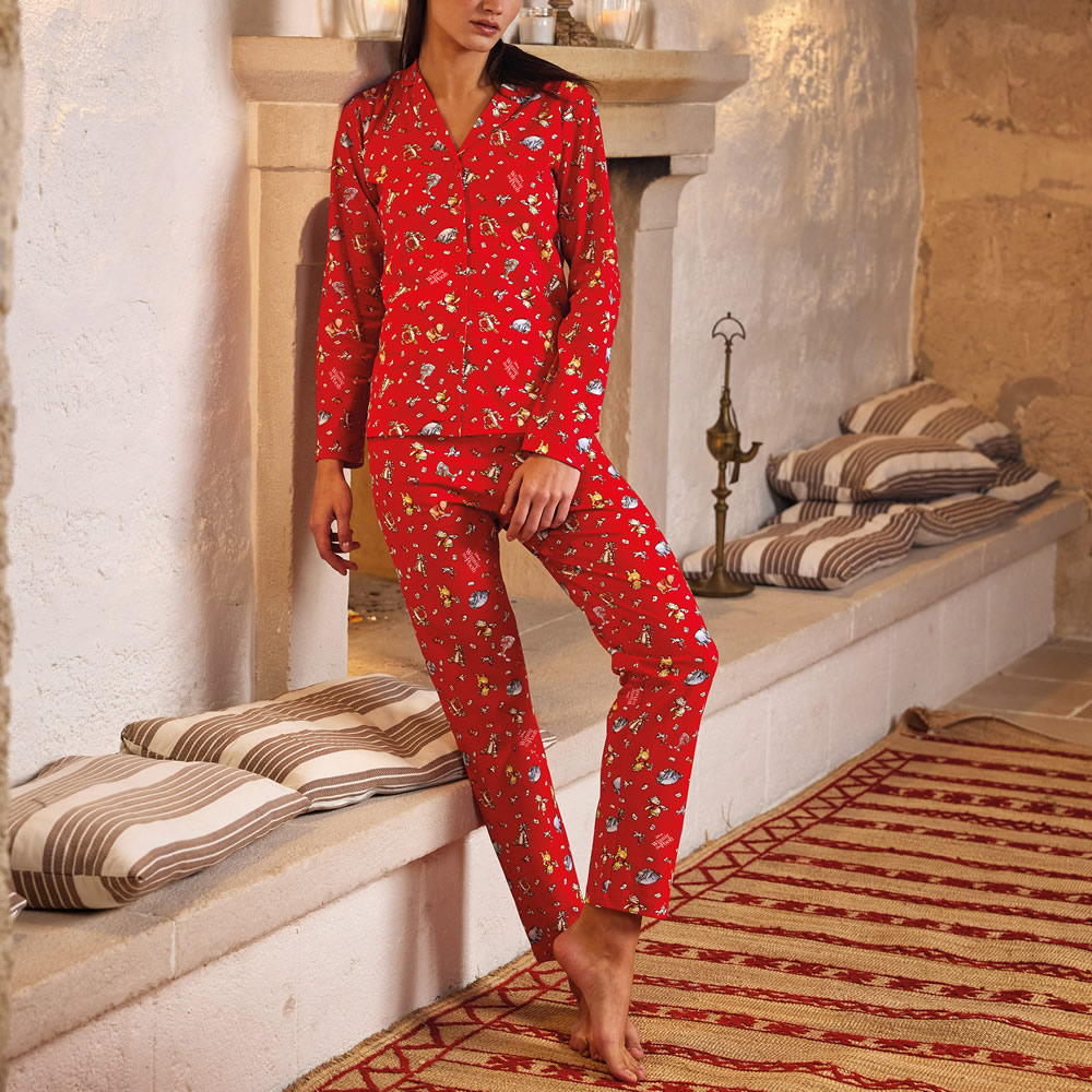 Image of PIGIAMA NATALIZIO APERTO WINNIE THE POOH 5274 DONNA JADEA