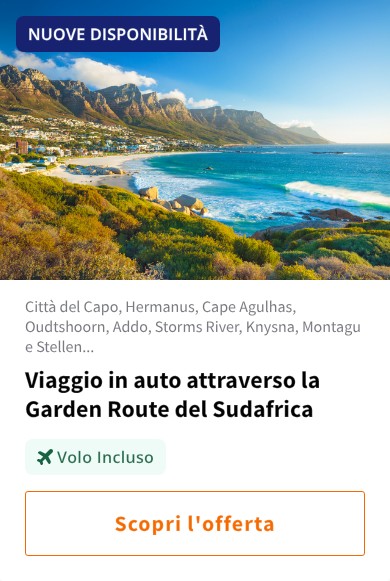 Viaggio in auto attraverso la Garden Route del Sudafrica