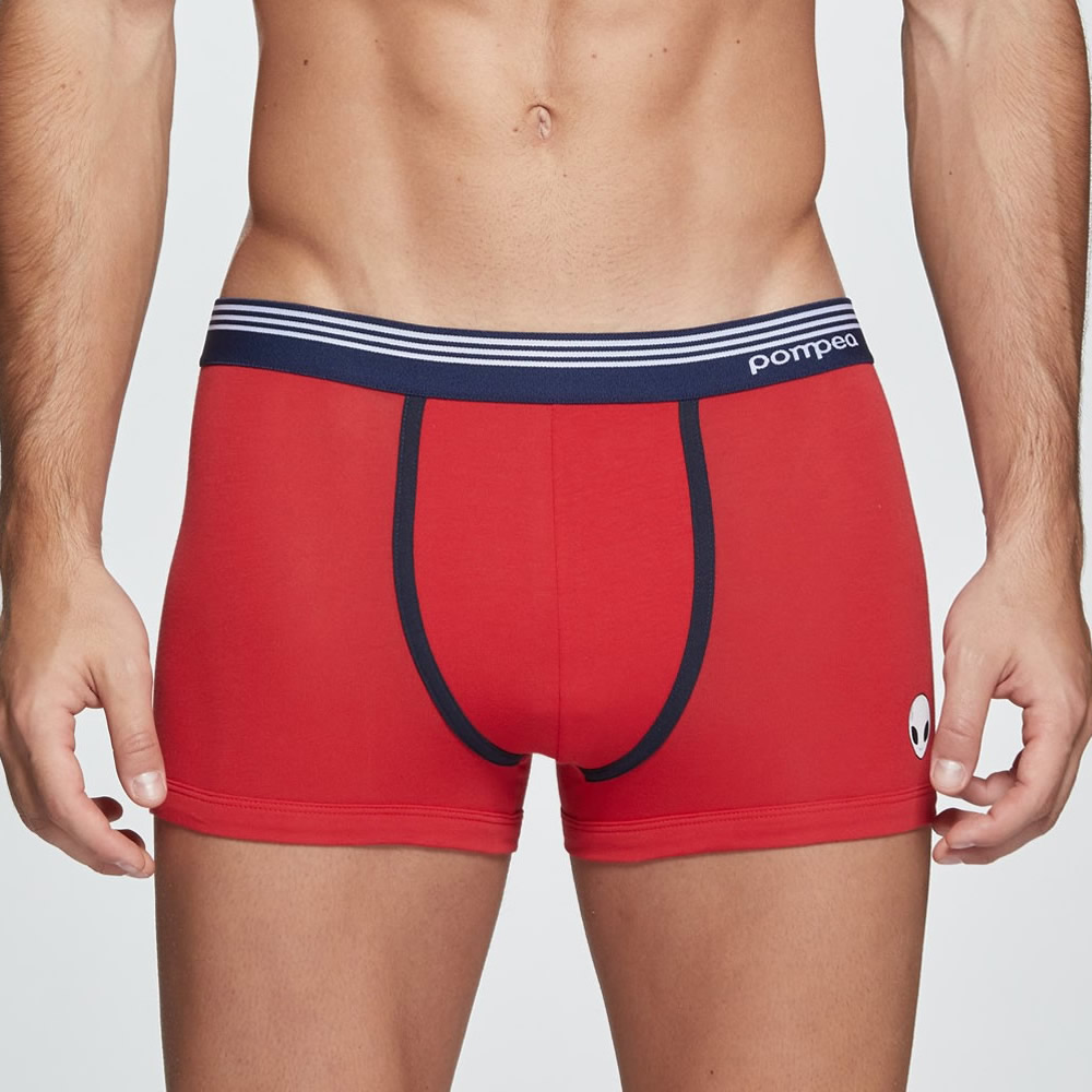Image of BOXER ROSSO DA UOMO AMOS ALIENO POMPEA