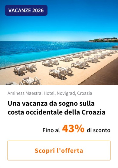 Una vacanza da sogno sulla costa occidentale della Croazia