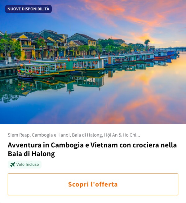 Avventura in Cambogia e Vietnam con crociera nella Baia di Halong