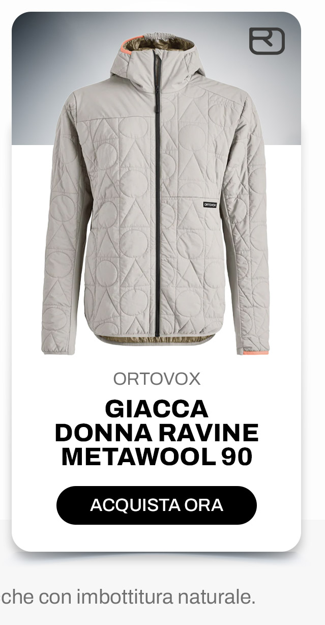 Giacca donna Ravine Metawool 90