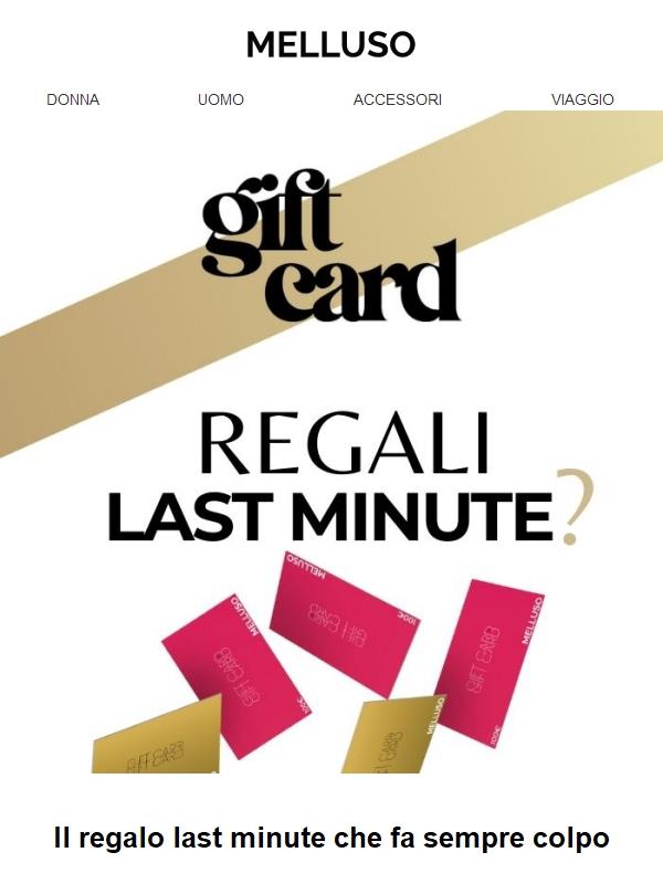🎁 In ritardo con i regali? Ecco la Gift Card Melluso
