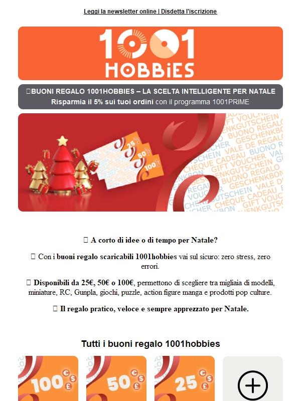 🎁BUONI REGALO | L’idea che salva il Natale!