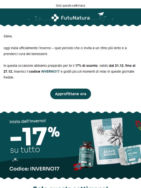 L’inverno porta il -17% su tutto ❄️