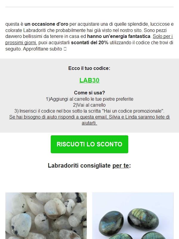 Scegli la tua Labradorite SCONTATA!