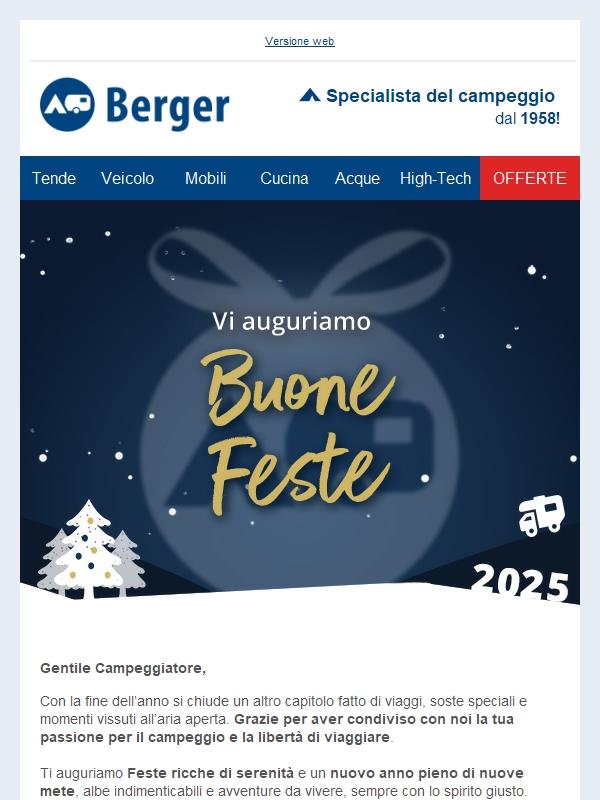 🎄Buone feste da Berger Camping!🎄