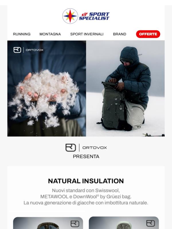 Scopri Ortovox Natural Insulation!