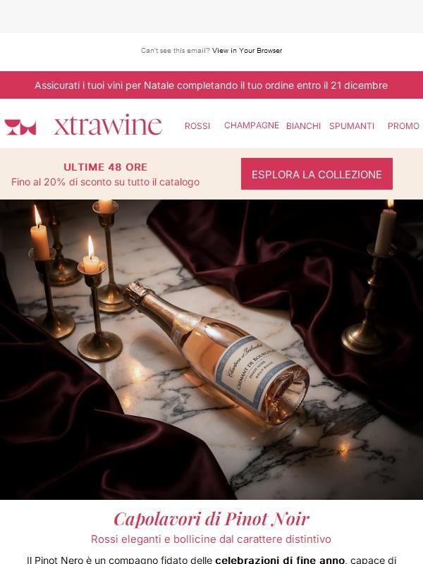 Ultime 48 ore | Sconto esclusivo su tutto il catalogo