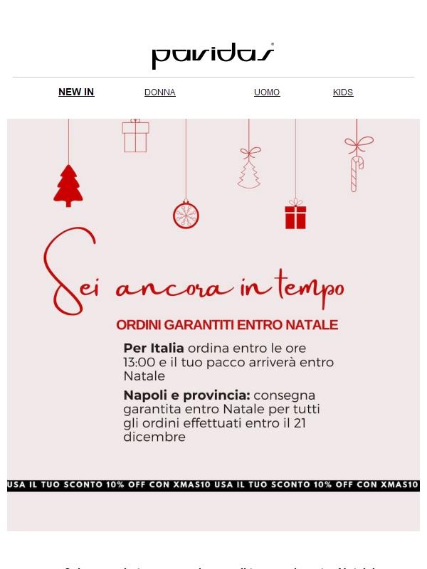 Sei ancora in tempo per ricevere il tuo regalo entro Natale!