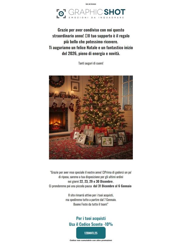 Gioia e serenità per Natale!