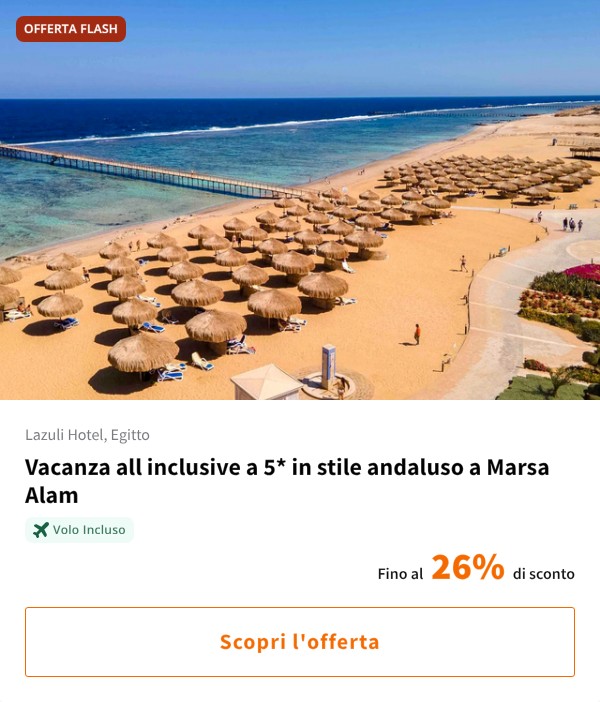 Vacanza all inclusive a 5* in stile andaluso a Marsa Alam