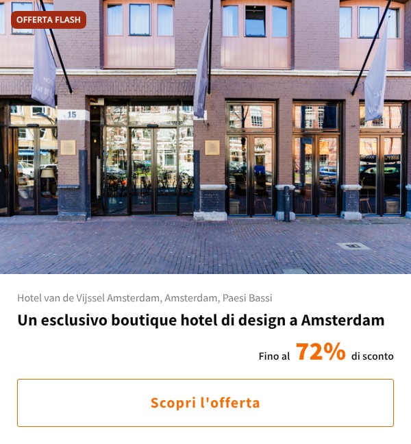 Un esclusivo boutique hotel di design a Amsterdam