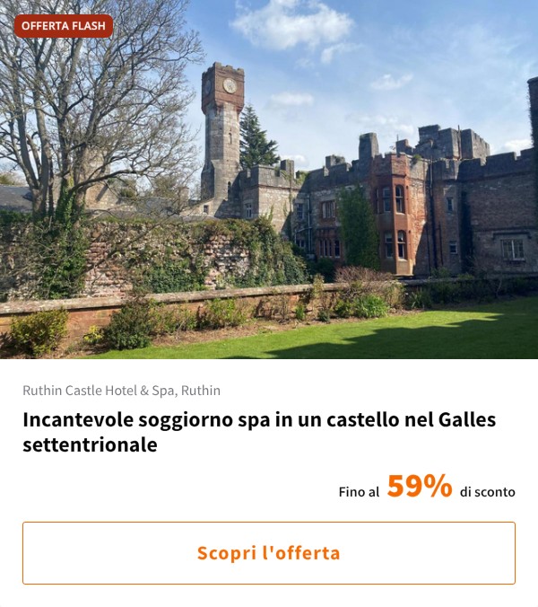 Incantevole soggiorno spa in un castello nel Galles settentrionale