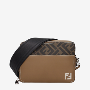 Fendi Crossbody Bags Men Fabric Brown/Tobacco